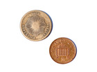 1864 Peruvian Peru Dos Centavos 2c Coin  qq49