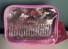 Girl   s Packed Party Hair Accessory Set With Zip Carrier New