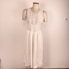 Vtg Lily Of France For Lord   Taylor Medium White Sweet Feminine Nightgown Slip