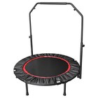 40 Inch Foldable Trampoline With Adjustable Handle 720lbs Capacity Adult Fitness