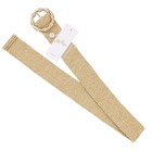Lilly Pulitzer Arta Belt  Women s Stretch Gold Metallic Woven Buckle Design