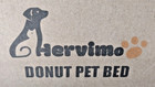 Donut Plush Pet Dog Cat Bed Fluffy Soft Warm Calming Bed Sleeping Kennel Nest