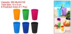 6pcs Plastic Drinking Cups 8 8oz Unbreakable Water Tumblers Mix Color