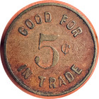 Vintage J d  Wilson Trade Token 5c Salt Lake City Utah