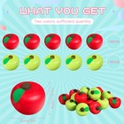 Chalyna 30 Pieces Fruit Stress Ball Red And Green Fruit Stress Relief Squeeze