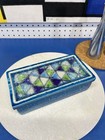 Mcm Italian Ceramic Bitossi Box By Aldo Londi For Rosenthal Netter W Fused Glass