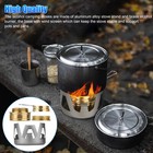 Mini Portable Alcohol Stove Burner Outdoor For Backpacking Hiking Camping Tool