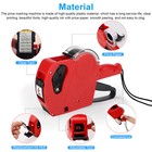 Price Tag Gun Mx-5500 8 Digits Eos Labeler Marking Machine W  Sticker Labels Ink