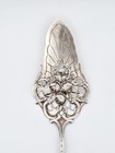 Antiko 800 Antique German Silver Cake Pastry Server In The Hildesheimer Rose