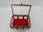 Victorian French Beveled Glass Jewelry Casket trinket Box