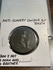 Anti Slavery Condor 1 2 Pence Hard Times Token  am I Not A Man And A Brother 