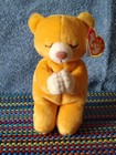 Ty Beanie Baby Prayer Bear  hope  Plush 6  Tan