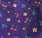 Vtg Oshkosh B   gosh Fruit Corduroy Pants Strawberries Blueberries Sz 5 Purple Usa