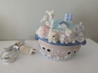 Vintage Noah s Ark Porcelain Nursery Night Light Lamp