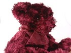 Russ Berrie Teddy Bear Plush Burgundy Cinnamon Gingerbread Man On Foot 8 Inch
