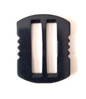 Vintage Lg  Black Bakelite Buckle  Carved  Art Deco  1930s Collectible