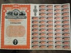 Costa Rica 1890  s Ferrocarril Pacifico 1000 Pesos Gold Specimen Rare Bond Abnc