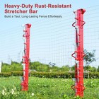 6ft Woven Wire Fence Stretcher Bar With 7 Wedges  Heavy-duty Carbon Steel Fence 