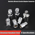 Socket Wrench Adapter 1 4  3 8  1 2  Drive Converter Chrome Vanadium Steel