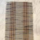 Vintage Handmade Throw Rag Rug Woven Farmhouse Rustic Multicolor Loomed Cottage