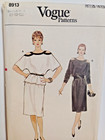 Vogue 8913 Top Skirt Open Shoulder Sewing Pattern Ladies 8 10 12 Uc Vtg Oversize
