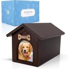 Heartfelt Dog Urn Ashes Cozy Pet Memorial W  Photo Slot   Engraved Sign New
