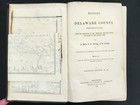 1862 Antique Delaware County Pa History 3 Foldout Maps Genealogy Slavery Indians