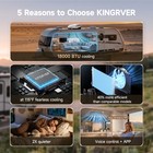 Ducted 18k Btu Rv Air Conditioner Rooftop Rv Camper Ac Unit Wifi Remote Alexa