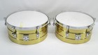 Pair Of Brass Style Timbales Drums 14  And 15  Latin Percussion Steel Drum Set