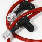 Fit Acura Integra 94-97 Honda Civic 92-95 Front Rear Stainless Brake Line Red