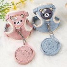 Pet Harness Vest Leash Set Adjustable Breathable For Small Dog Cat Walking