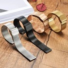 12   24mm Stainless Steel Mesh Metal Watch Strap Band Unisex