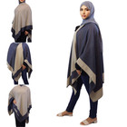 Poncho Sweater Shawl Women   s Muslim Hijab