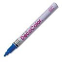 Decocolor  Paint Marker  Blue Ink  Fine Point  Opaque Marker  Permanent  Gloss