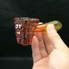 Sponge Bob Cartoon Movie Comic Amber Pipe Bong Tobacco Smoking Glass Herb Bowl