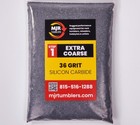6 Step Rock Tumbler Refill Grit Kit Lapidary Silicon Carbide Aluminum Oxide Plas