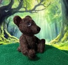 Mini Needle Felted Brown Bear