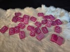 Elder Futhark Runes  Pink And White  Resin