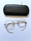 Antique 1920s Round Silver Cable Temple Eyeglasses  Filigree Silver Wire Glasses