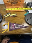 1940s 14    Yellow Stone National Park Pennant Vintage Souvenir Bear