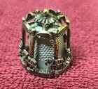 Vintage Nicholas Gish Pewter Thimble Carousel Clydesdale Merry Go Round Signed