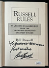 Bill Russell Signed  russell Rules  Book Jsa  personal   Nba Boston Celtics Hof 