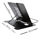 Portable Steel Book Stand Frame Reading Desk Holder With 6 Tilt Black