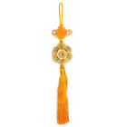 Feng Shui 8 Coin Tassel Gold Hanging Cure Good Fortune Health Spiritual Yang Chi