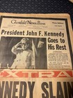 Lot 6 Vintage 1963 Kennedy Assassination Newspapers Glendale Press Herald Examin