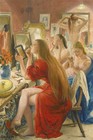 Laura Knight Ballerinas At The Make-up Table 1957 British Ballet Painting