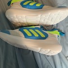 Adidas Fortarun Kids Slip-on Cloudfoam Mesh Colorblock Sneaker Blue Size 2 