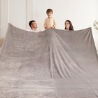 Oversized King Fleece Blanket 120x120 Inches  Seamless Soft Cozy 3d Jacquard    