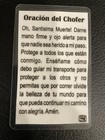 Santa Muerte - Oracion  Del Chofer- Drivers  Holy Death -prayer Card - Laminated