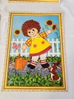 4 Vtg Raggedy Ann   Andy Lithograph Art Prints By Lyn Nursery Children s Decor